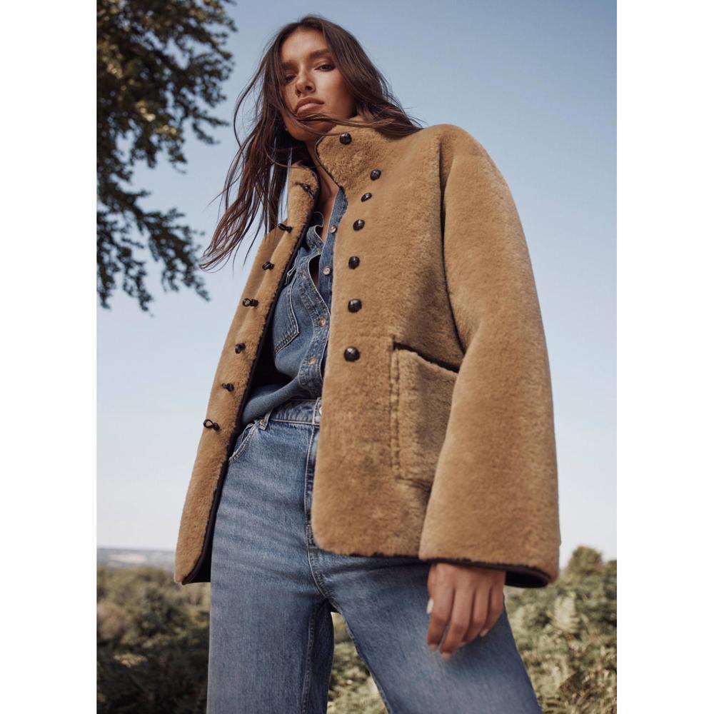 Mint Velvet Faux Fur Toggle Jacket